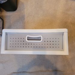 2 plastic stackable  drawers