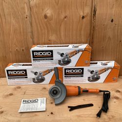 Ridgid 7” Twist Handle Angle Grinder 8,200 RPM Powerful 15 Amp Motor Model R10202