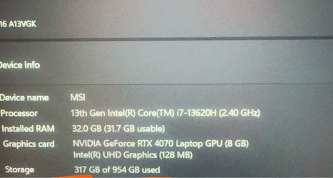 msi laptop
