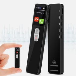 64GB Digital Voice Recorder Bluetooth 5.2 mini Voice Activated Recorder Black