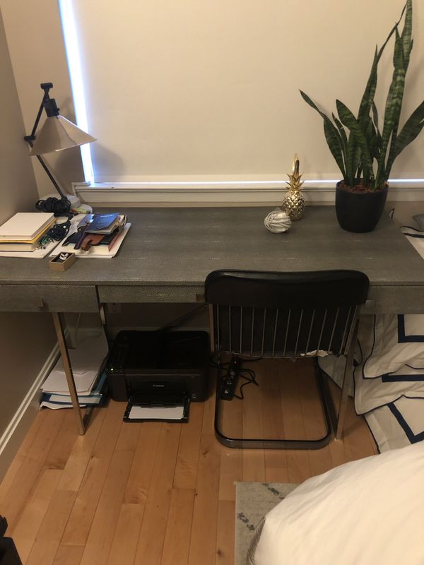 Cb2 Desk And Chair 1 100 Retail For Sale In New York Ny Offerup