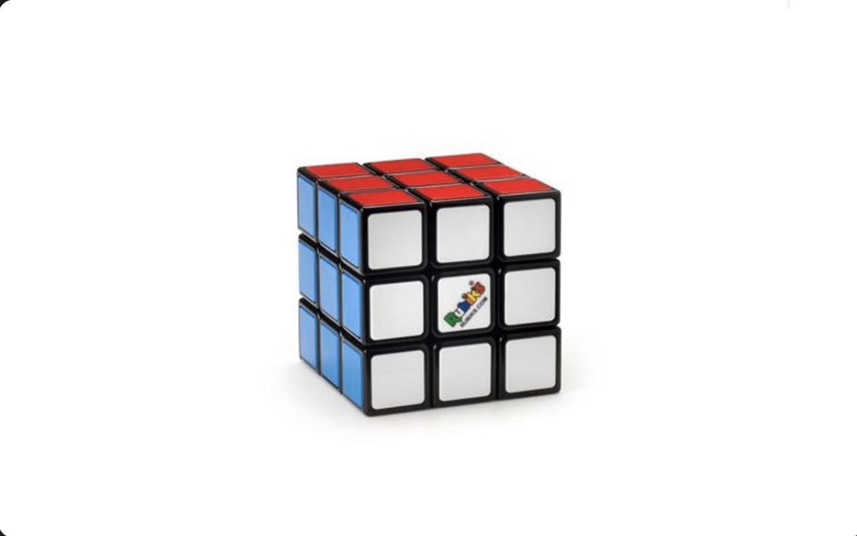Rubik 3x3 Puzzle Cube Game With Stand Rubik's Hasbro Toy Original 2 Pack