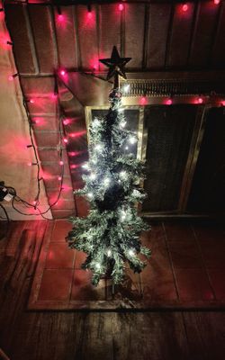 Prelit 3 foot Christmas Tree,  Sold As Is 
