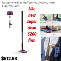 Like new very clean can come test and see great vacuum it’s in box Dyson PencilVac Fluffycones Cordless Hard Floor Vacuum 🚨$200 firm pick up east Pal