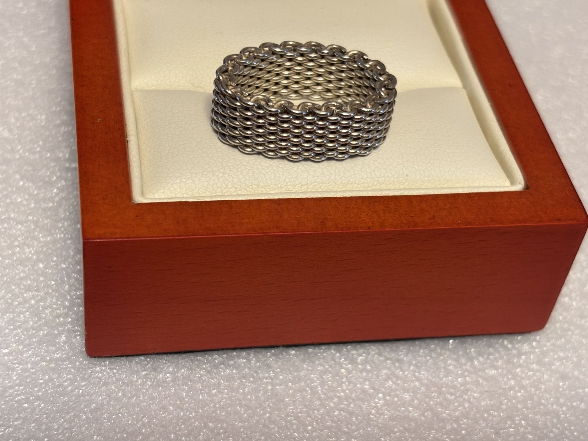 Silver Ring Tiffany & Co. Sterling Silver. Size 6