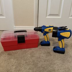 Kids Play Tools And Tool Box