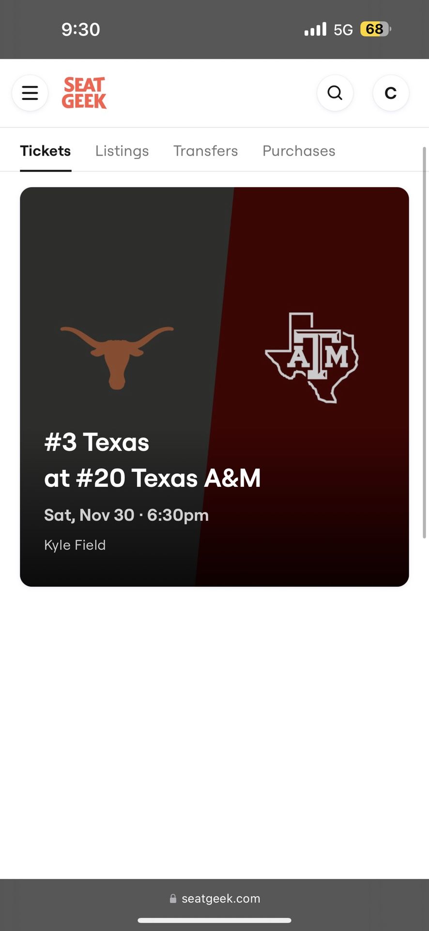 Texas A&M Tix