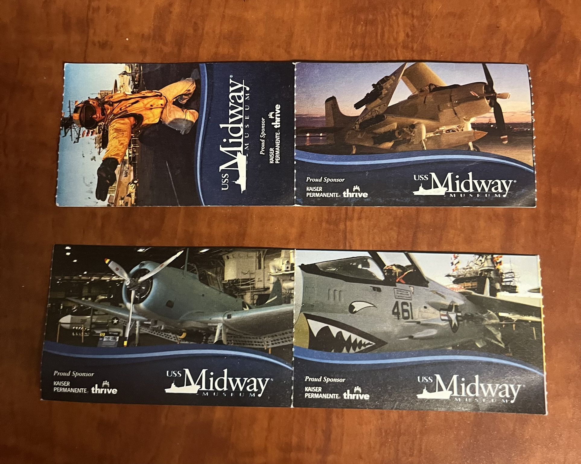 4 USS Midway Museum Passes