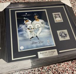 Aaron Judge Autographed Yankees “62nd Home Run” Collage 