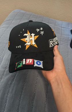Black fino Houston baseball hat