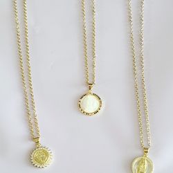 Gold Plated Virgin Mary Necklace