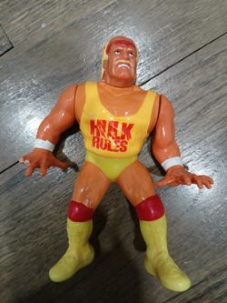 WWE  WWF Hulk Hogan Wrestling Action Figure 1990 Hasbro Series 1 $75 OBO