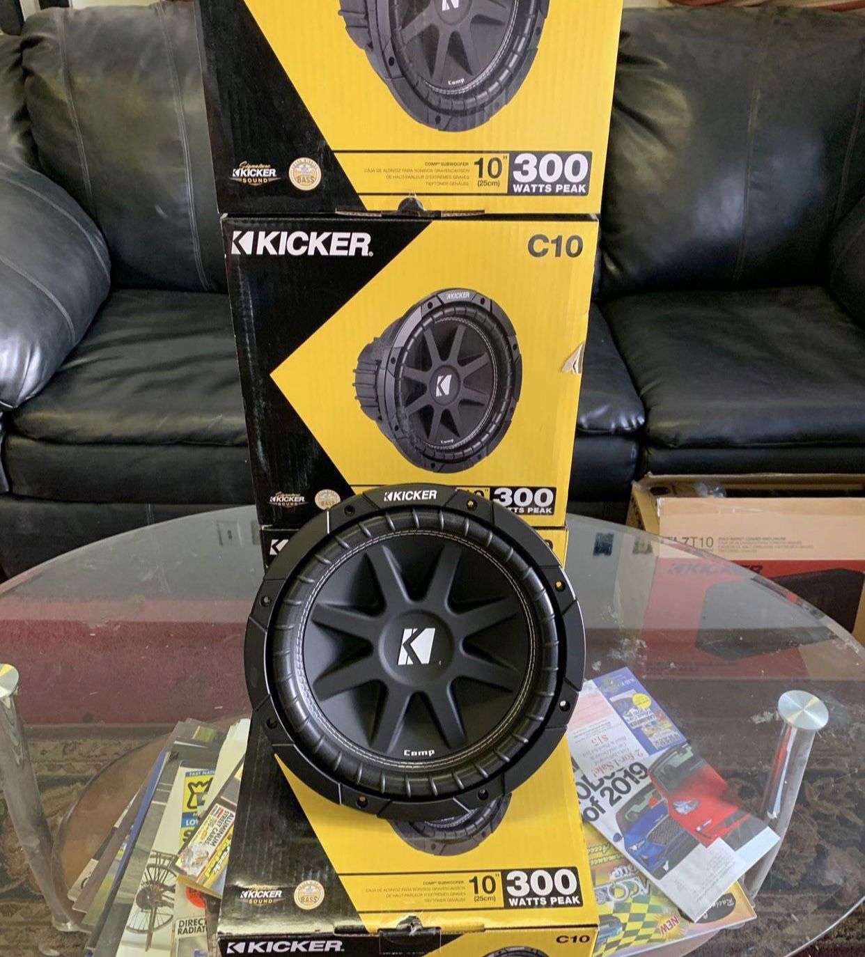 Kicker Car Audio . 10 Inch Car Stereo Subwoofer . Comp Series . Holiday Super Sale ! $65 Each While They Last . New