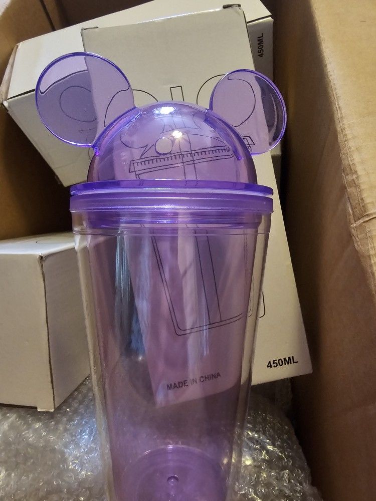 Mickey Ears Clear Tumbler