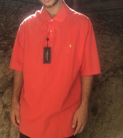 Racing Red Mesh Ralph Lauren Polo