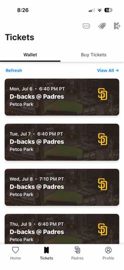 Padres Vs Diamond backs Monday night baseball
