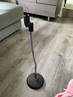 Vintage Atlas Sound 20” Gooseneck Table Top Microphone Stand Cast Iron Base