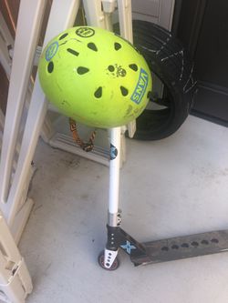 Great scooter with helmet