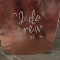 Seven I Do Crew Tot Bag, Great For Wedding Brides Maids
