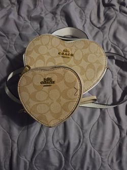 Set coach Heart purse