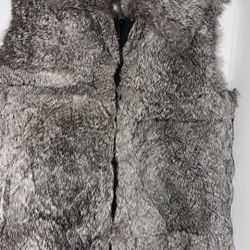 Surell Kids Rabbit Fur Vest Size L