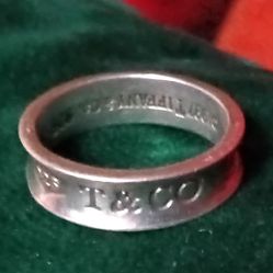 Tiffany & Co. 925 Sterling Silver Ring , Size 7

