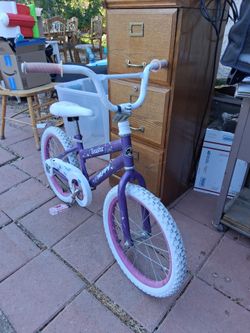 Girls Huffy Seastar Kids Bike Purple Good Condition