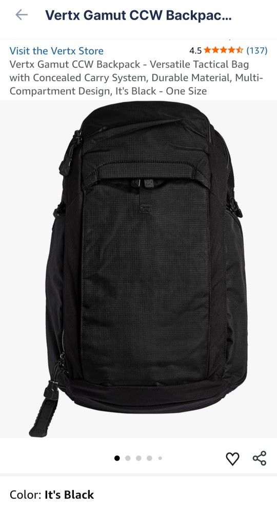 Vertx Gamut CCW Backpack - Versatile Tactical Bag