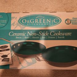  New In Box OrGreenic Kitchen Ware Pans