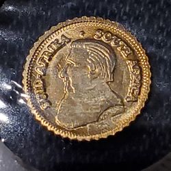 Tiny Fine Brass Coin *Not Gold*