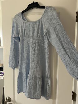 H&M Babydoll Dress - Blue, Girls US 18