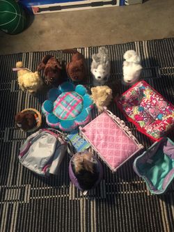 American Girl dog & bed 2 pieces