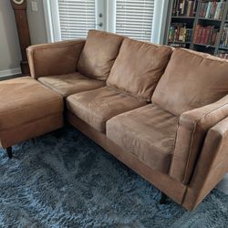 Mid-century Modern Sofa and Ottoman 