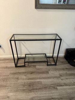 Glass console/ entry table