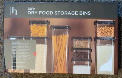 10 pack Dry Food Storage Bins