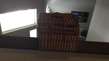 Vintage picnic basket