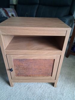 Side/End  storage  table w/electric and USB PORTS