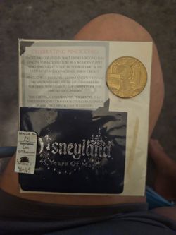 Disneyland Pinocchio coin 45 years