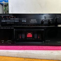 Kenwood SS-79 AV Surround Processor and KM-209 Stereo Power Amplifier