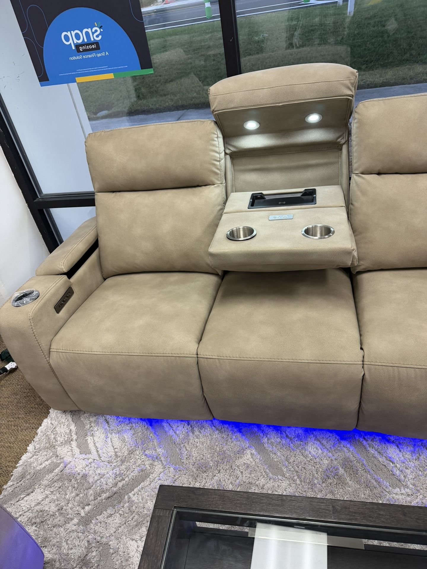 Fabric Sofa-Greymel-zero down Payment