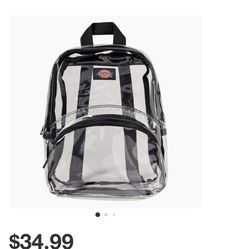 Mini clear back pac New. Nueva