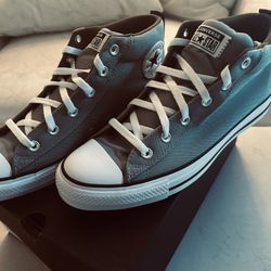 CONVERSE CHUCK TAYLOR GRAY ALL STAR MID DIGITAL TERRAIN UNISEX MEN’S 10 WOMAN’S 12 NEW W/BOX