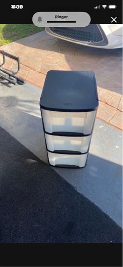 3-Drawer Plastic Storage Cart