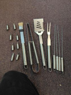New out of box grilling utenisl set