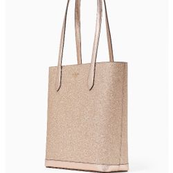 Kate Spade Rose Gold Tinsel tote