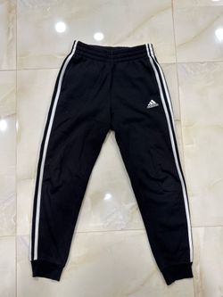 Adidas Joggers Boys (10-12) Black Logo Embroidery Sweatpants