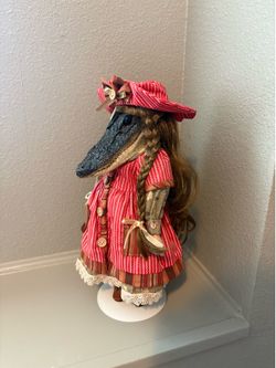 Taxidermy alligator doll
