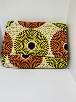 Handmade African Print Colorful Clutch bag - from Ghana