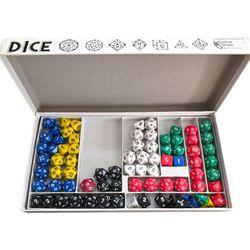 Koplow Games Dice Opaque Polyhedral Sampler Box Item #03599 VTG 1980