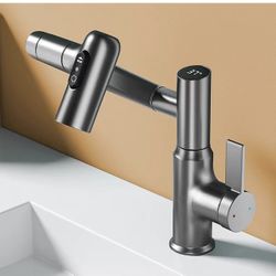 Bathroom Faucet with LED Temperature Display